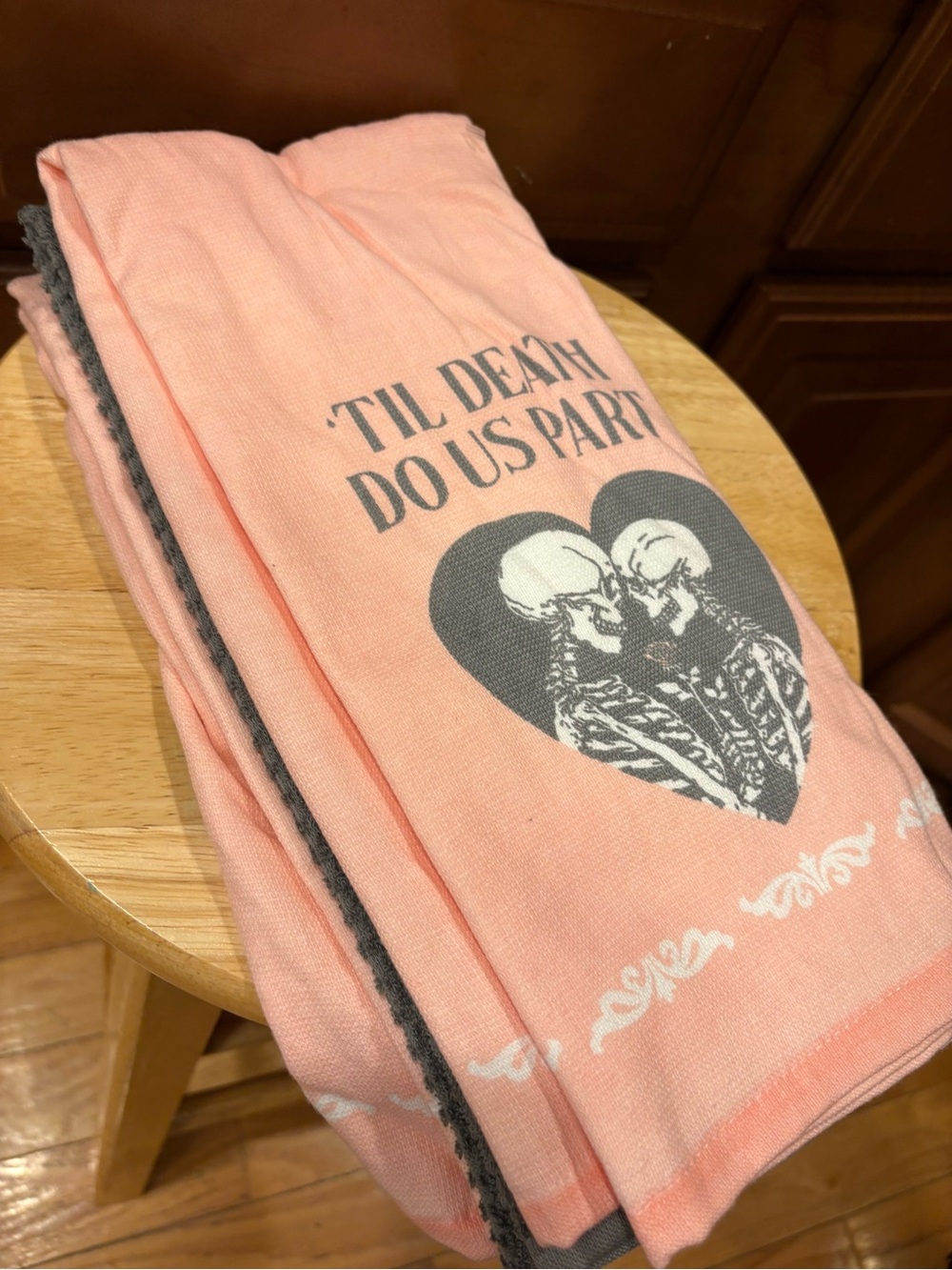 “Til Death Do Us Part' set of 3-Hand towel set NWT! Halloween